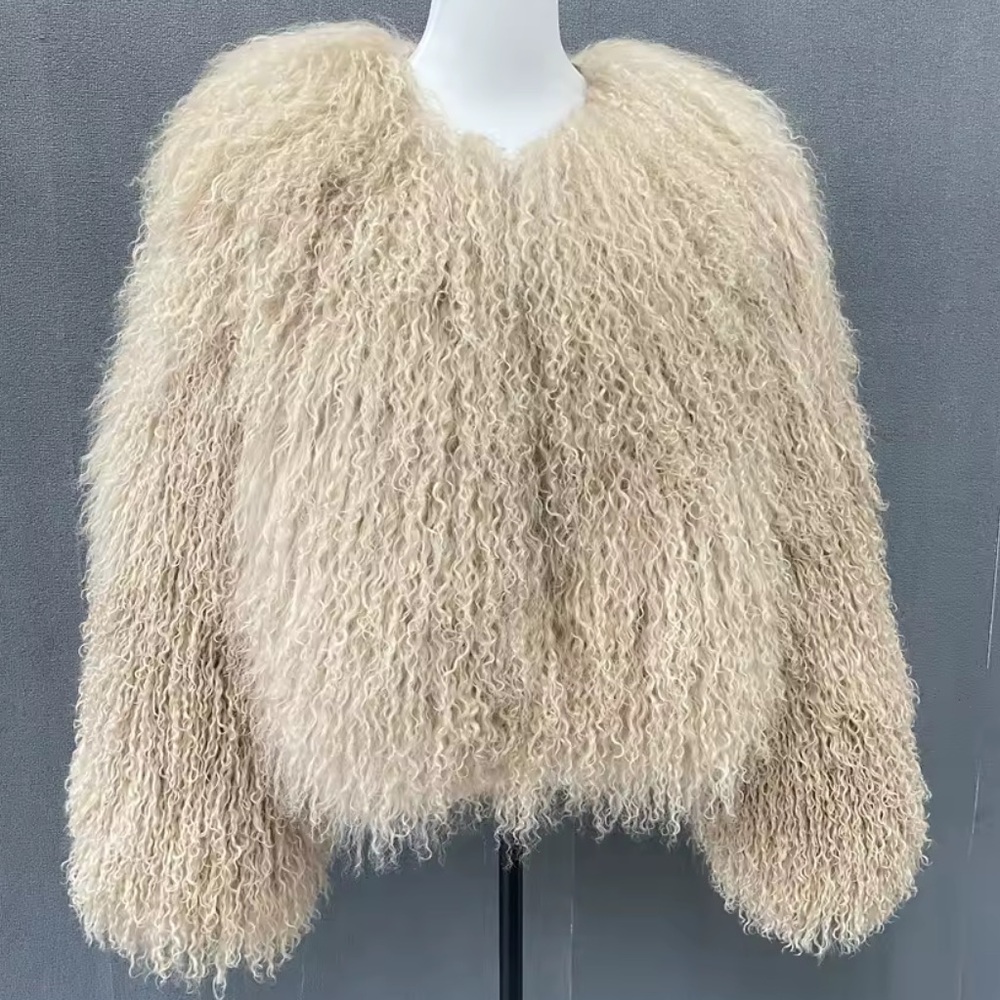 Mongolian Fur Coat size Medium